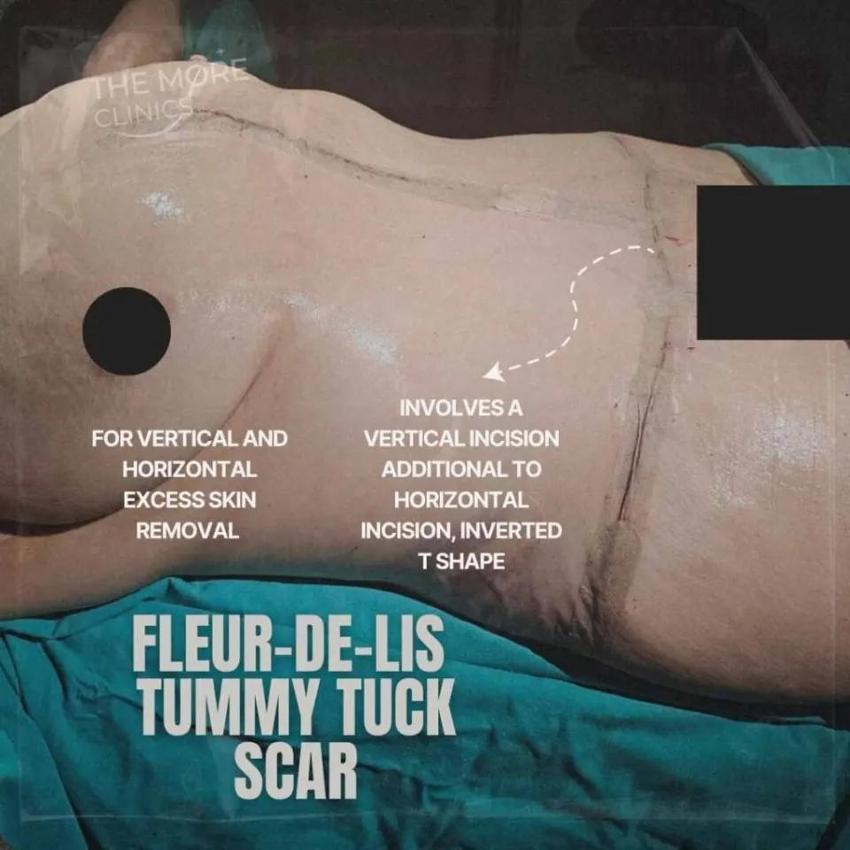 Fleur De Lis Tummy Tuck Scar Photos
